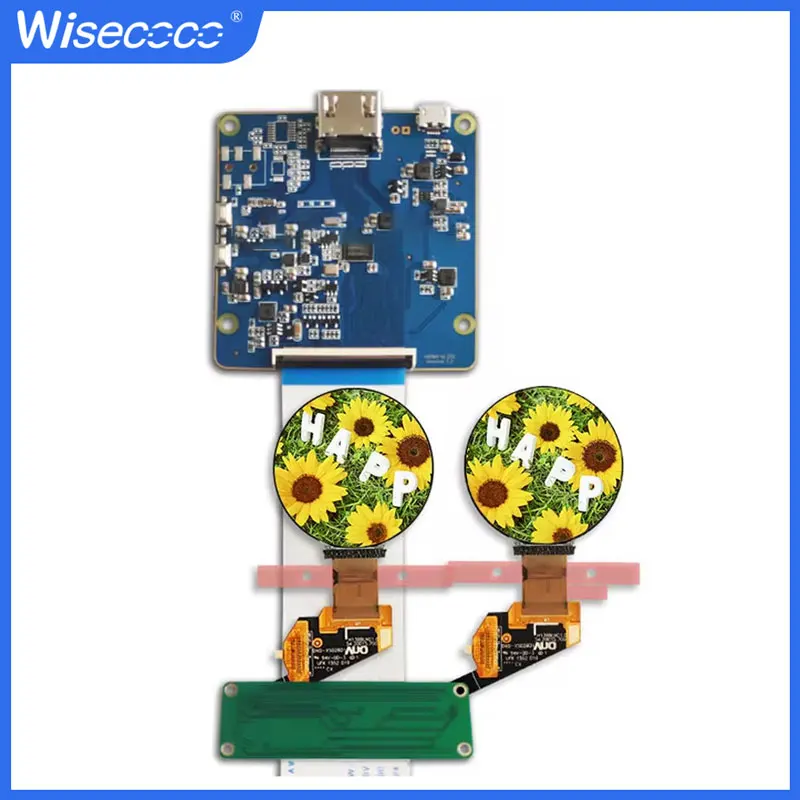 Wisecoco OLED 1.39 Inch Round Display Mini AMOLED Circle LCD 400*400 for Smart Watch Wearable Devices MIPI DSI Interface