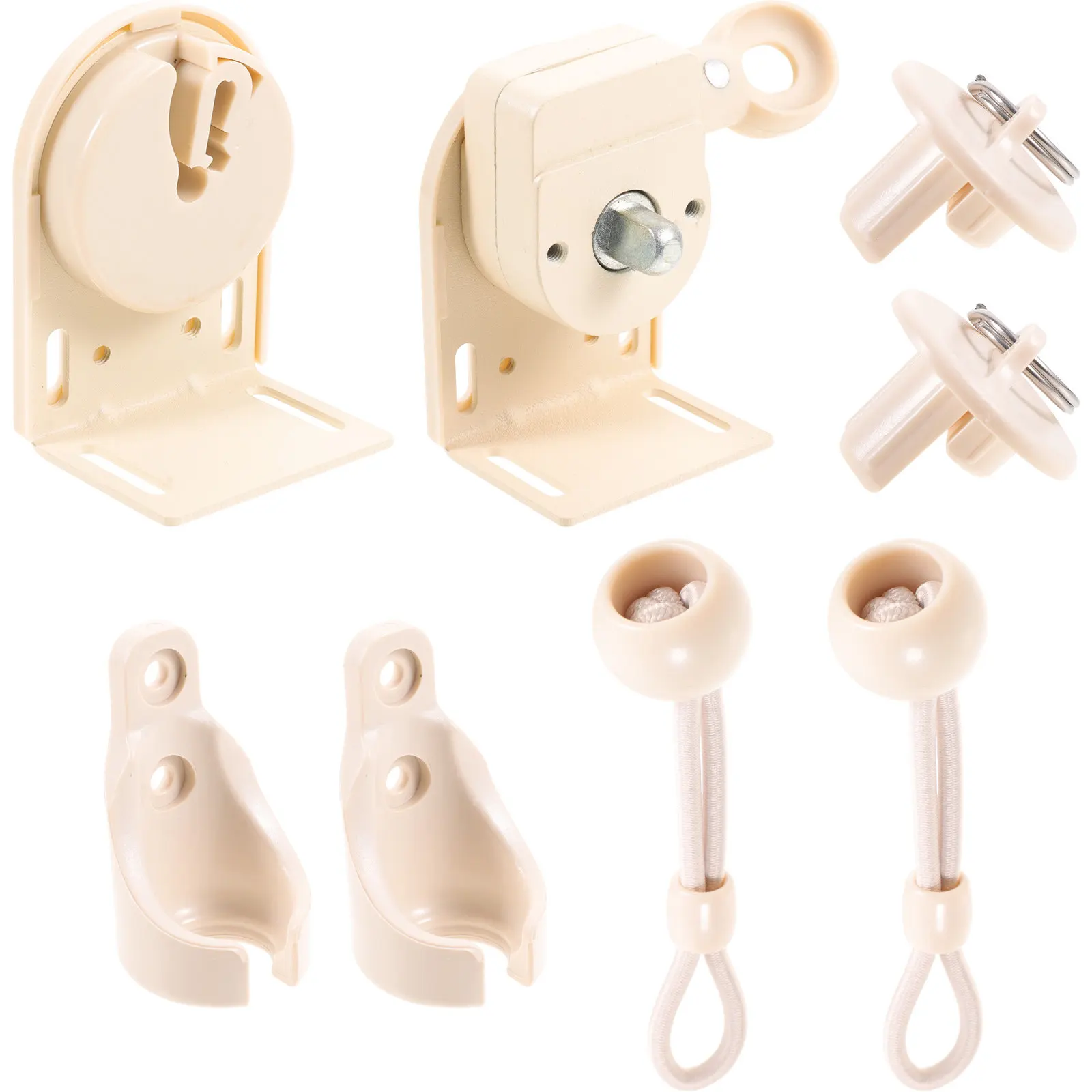 

Комплект для крепления штор: ветрозащитные кронштейны, эластичные стяжки, сменные монтажные кронштейны, детали для рулонных штор, шнур для теневых штор