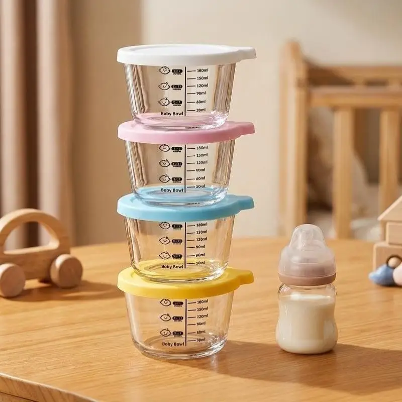 Glass Food Storage Canister Airtight Microwave Safe 1PCS for Pickle Fruit Vegetable Home Kitchen Food Keeping