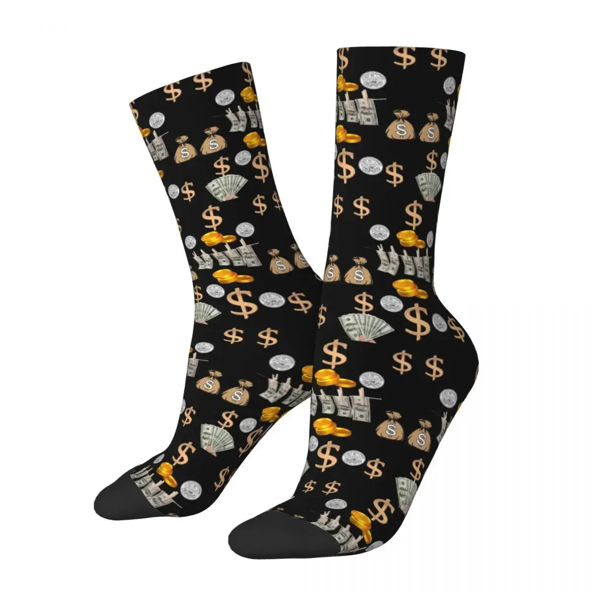 Money Socks Socks Harajuku High Quality Stockings All Season Long Socks Accessories for Unisex Gifts