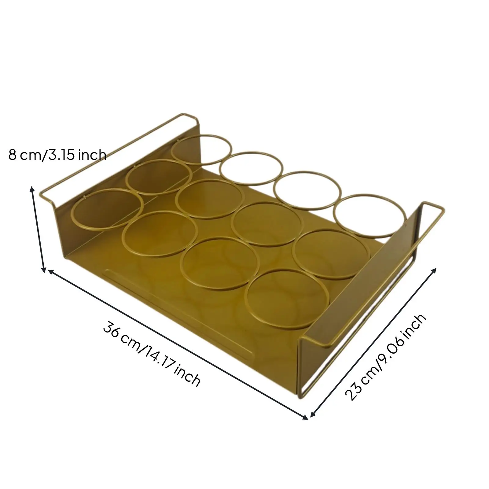 Beverage Can Tray Portable Bottle Rack with Loop Handles Organizer Water Bottles Coffee Bar Organizer for Countertops