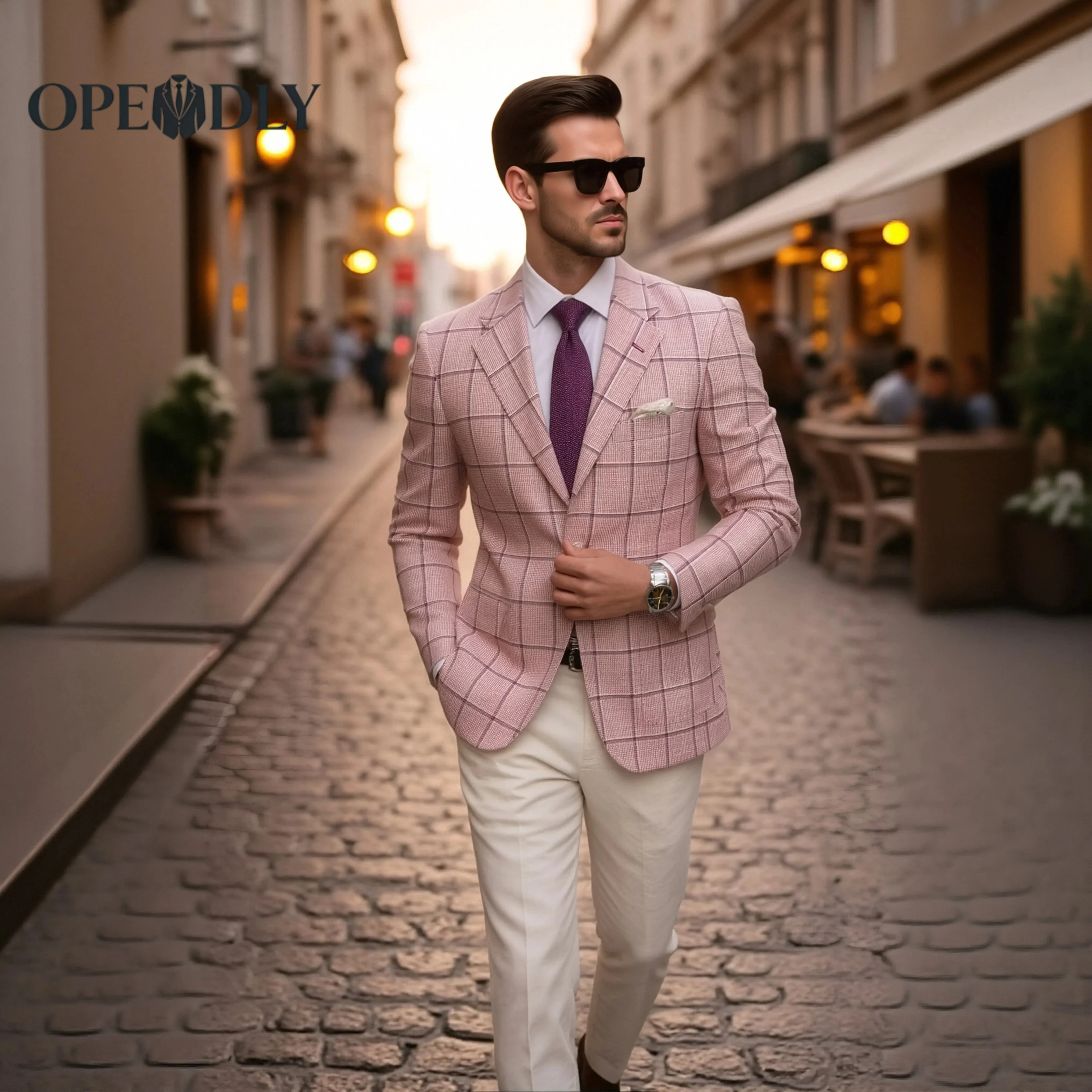 

Tailored Custom Mens Wedding Suit 3 Piece Tuxedo Slim Fit Groom Attire with Blazer Vest and Formal Dress Pants for Groomsmen