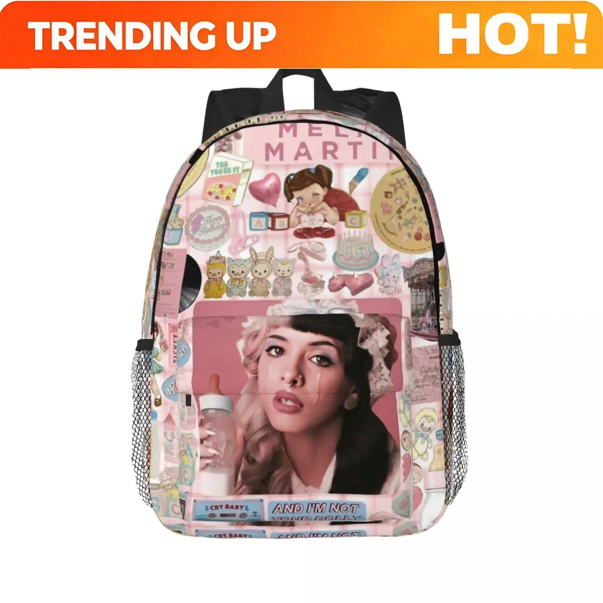 Custom Bag Melanie Martinez Product Backpack Hot Sale Daypack Large Capacity Boys Girls BookBag Shoulder Bags For Men Women Kids