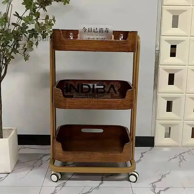 Nordic Glamour Aesthetic Luxury Premium Unique Trolley Organizers Trolleys Modern Simple Carrello Parrucchiere Salon Furniture
