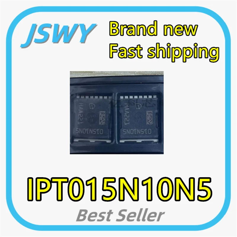 (5/50 pieces) IPT015N10N5 IPT015N10 Silkscreen 015N10NH SOF-8 N-channel MOSFET 100% Brand New Original Electronics