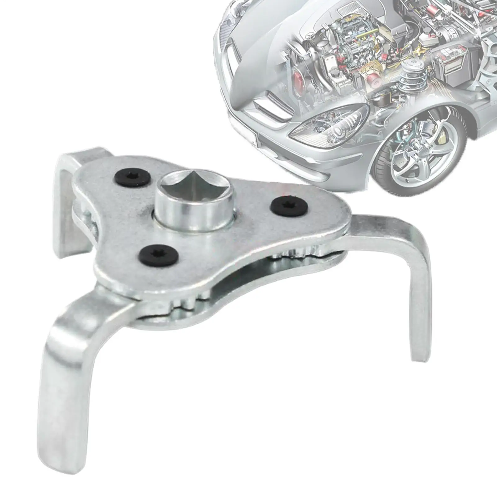 

Universal Adjustable Oil Filter Wrench With 3 Jaw Uninstall Removal Key Oil Filter Wrench Tool Set Auto Repairing Tools