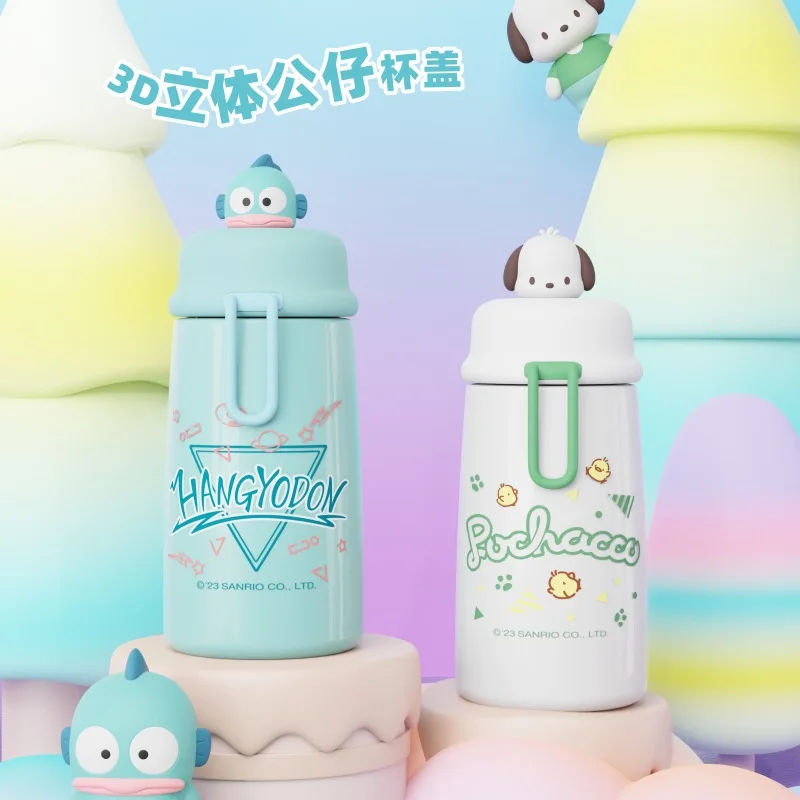 320Ml Kawaii Sanrio Vacuum Cup 304 Stainless Steel Material Anime Cinnamoroll Hello Kitty Kuromi Thermos Children's Water Cup