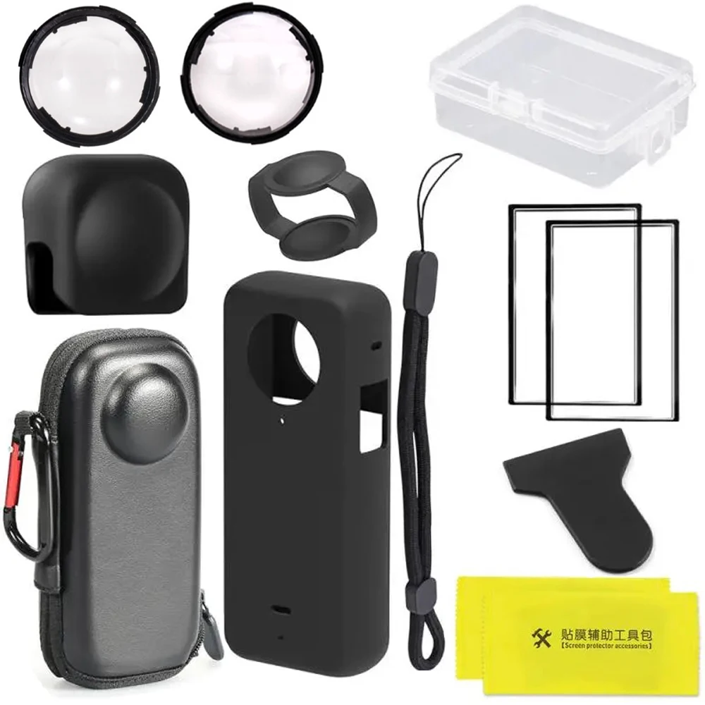 

Lens Guard + Screen Protector Film for Insta360 X4 Mini Storage Bag for Insta360 X4 Protector Anti-scratch Camera Accessories