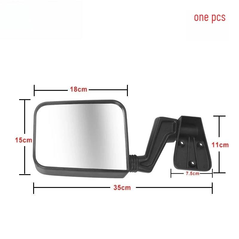 1pcs 82200834K Manual Rearview Mirror For Jeep Wrangler Left Driver Side & Right Passenger Side Folding Rearview View Mirrors
