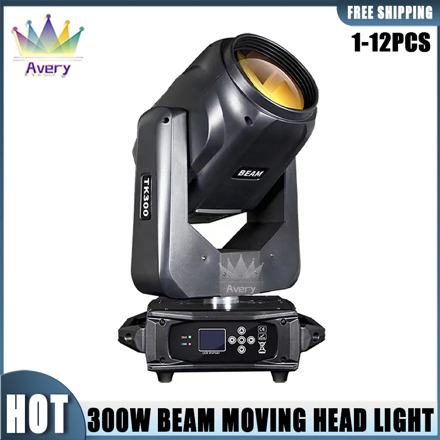 0 Tax 1-10Pcs New Beam LED 300W Moving Head Lighting 8+16 Prism Frost Effect Rainbow Wheel For DJ Bar Disco Party Wedding Stage