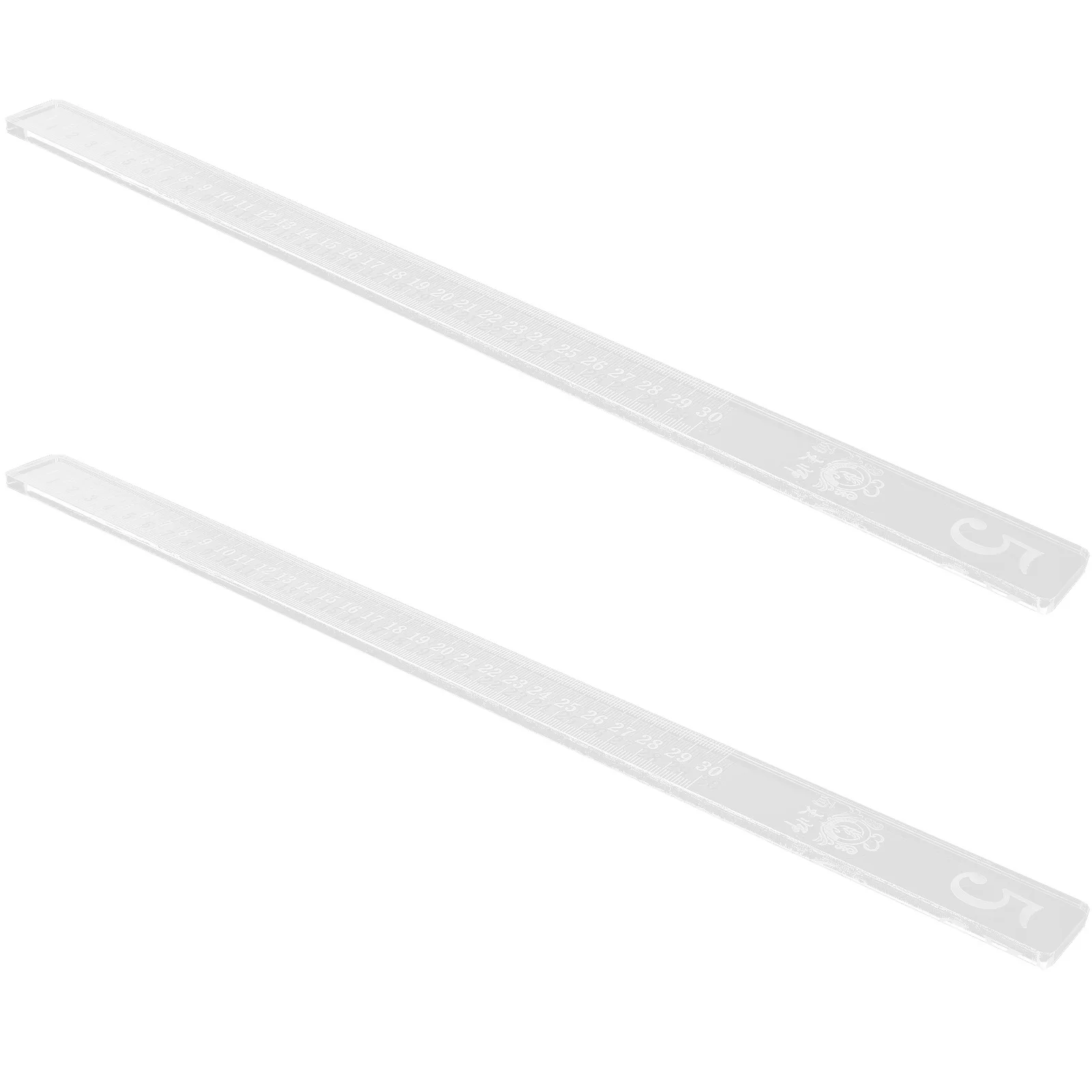 

1 Pair Measuring Dough Strips Balance Ruler Transparent Acrylic Baking Tool For Cookie Pastry Snack Kitchen Accessories Dough
