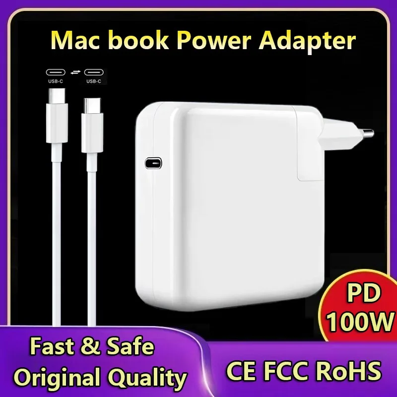 Mac Book Pro Charger 100W USB C Charger Fast Charging for MacBook Pro/MacBook Air 16 15 14 13 Inch,iPad Pro and All USB C Device