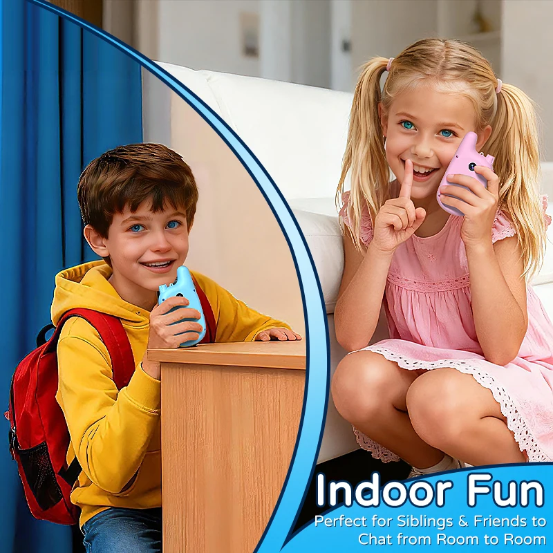 2 pçs vídeo walkie talkie para crianças com tela de 2 polegadas câmera dupla wifi interfone interação intercom brinquedos para crianças presente