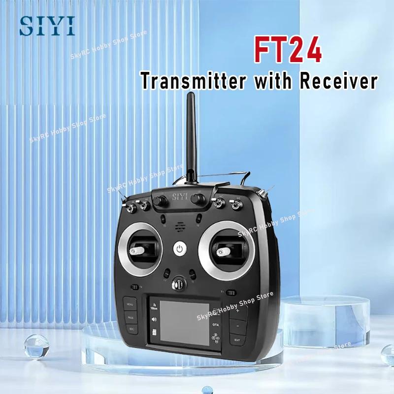 

SIYI FT24 2.4GHz Remote Controller 12CH 15KM Long Range Transmitter with FR OTA Receiver for External R9M/TBS Multi-protocol RF