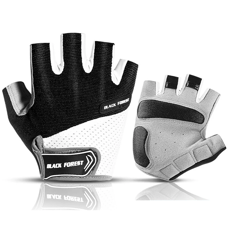 

Men Professional Riding Motorcycle Gloves Wear-resistant Shock-absorbing Bicycle Half-finger Gloves Hiking Fitness Sports Gloves