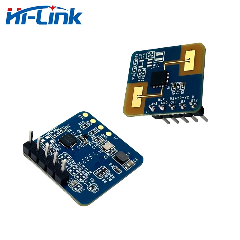 Hi-Link New Mini 3.3V 50mA HLK-LD2420 High Performance 24GHz Radar Module With One Transmitter And One Receiver Antenna