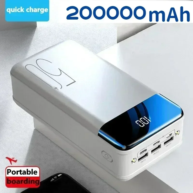 

Large capacity 200000mAh ultra fast charging, suitable for emergency mobile power banks of various models of mobile phones