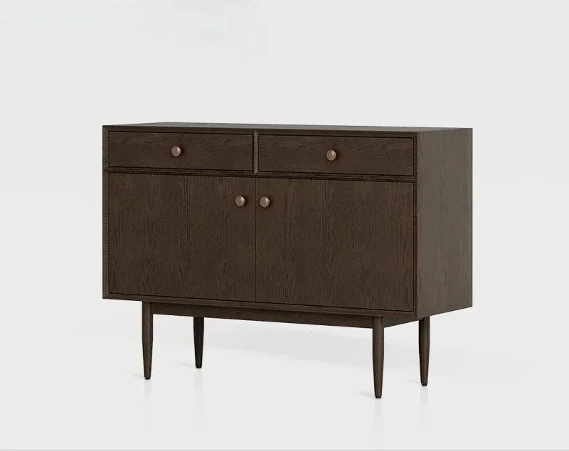 

American retro dining side cabinet storage light luxury high-end locker, porch cabinet facing the door