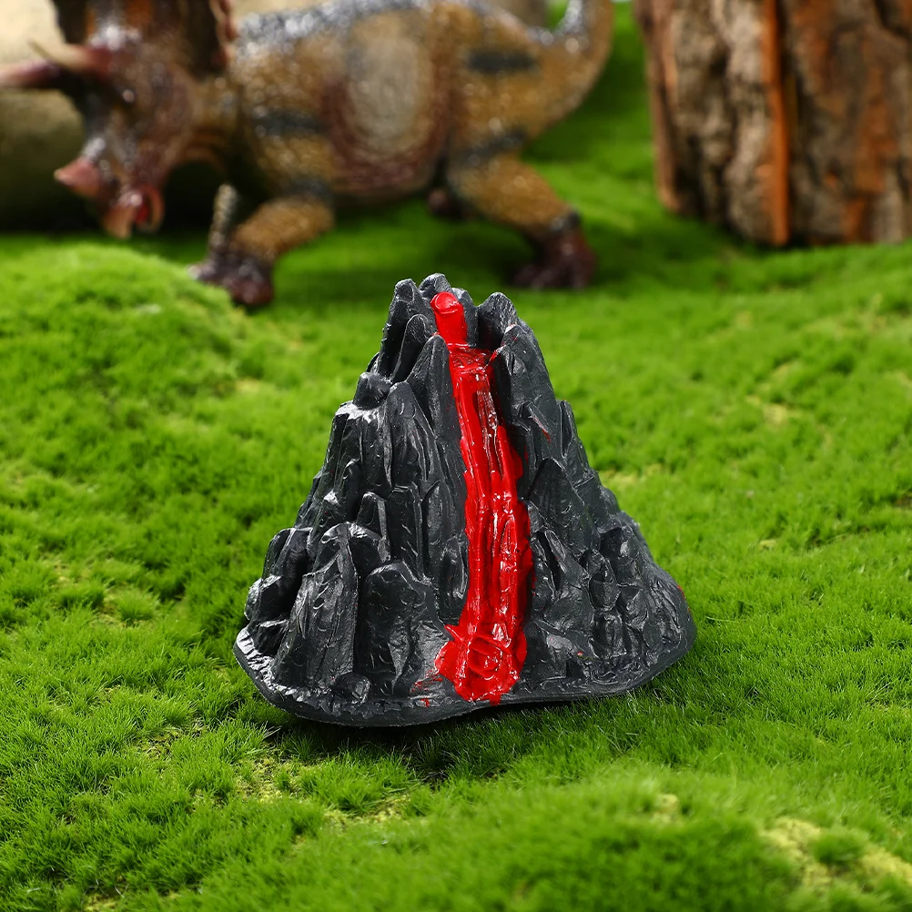 12 Pcs 8 Cm Statue Simulation Volcano naments Plastic Models Kids Home Office Decor Landscape Adornment Toy Model