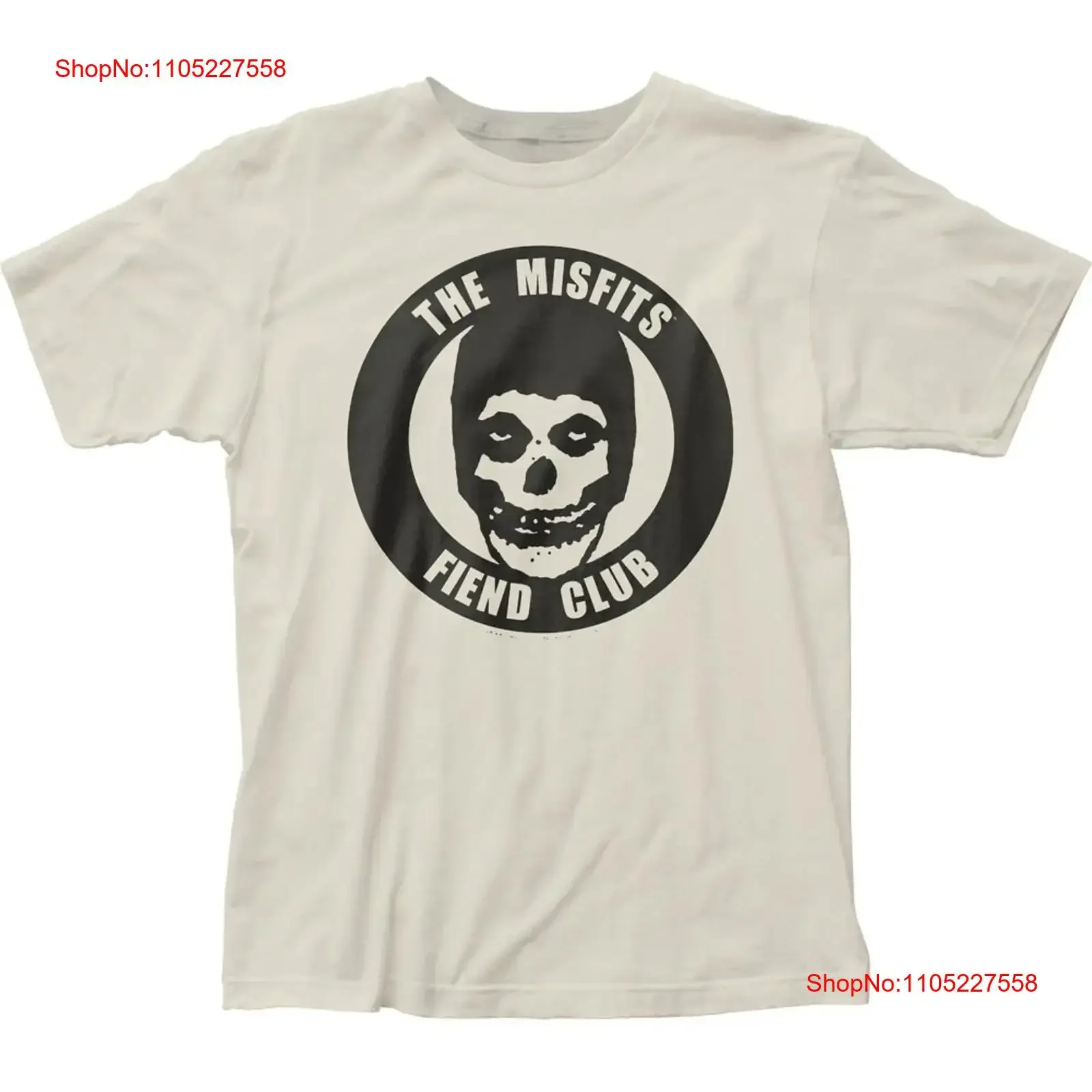 Misfits Fiend Club Mens T Shirt Rock N Roll Music Punk Classic Vintage White vintage Washed designer clothes Unisex Soft