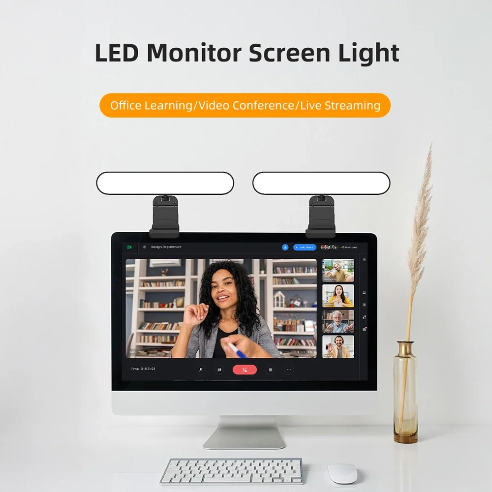 

Conference Video Light Computer Light For Video Conferencing Video Call Lighting Adjustable Brightness Live Stream Light Phone