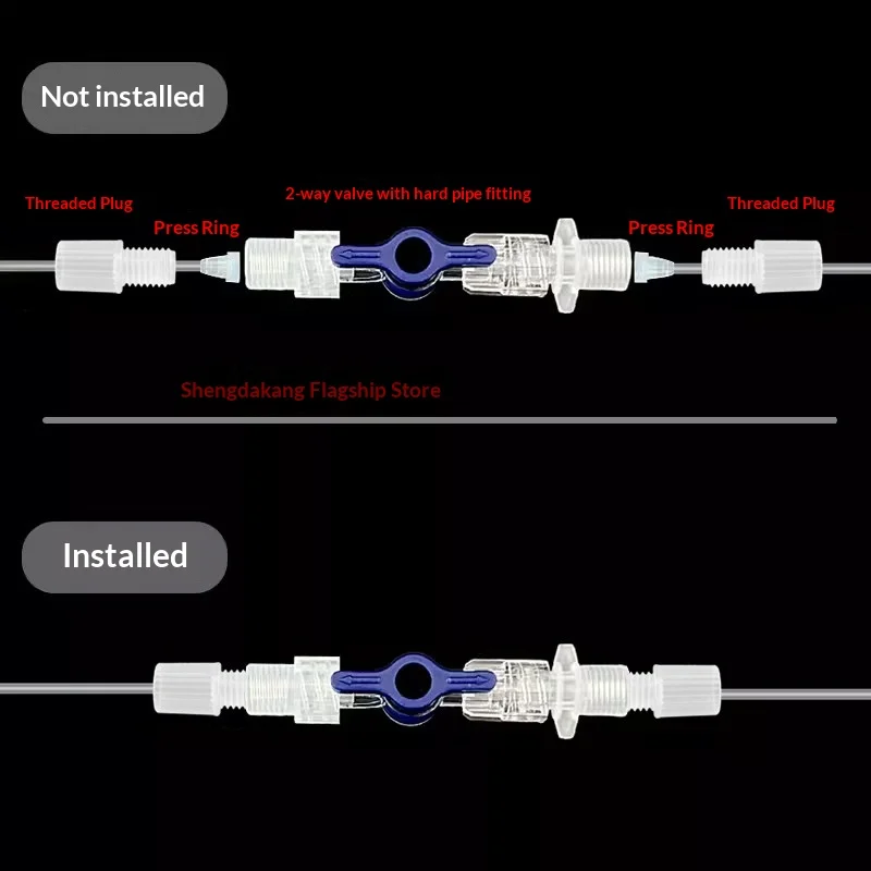 Vanne de régulation miniature pour échantillonnage de gaz, vanne de contrôle directionnel à deux ou trois voies pour tuyau rigide, pour la gestion de flux de précision