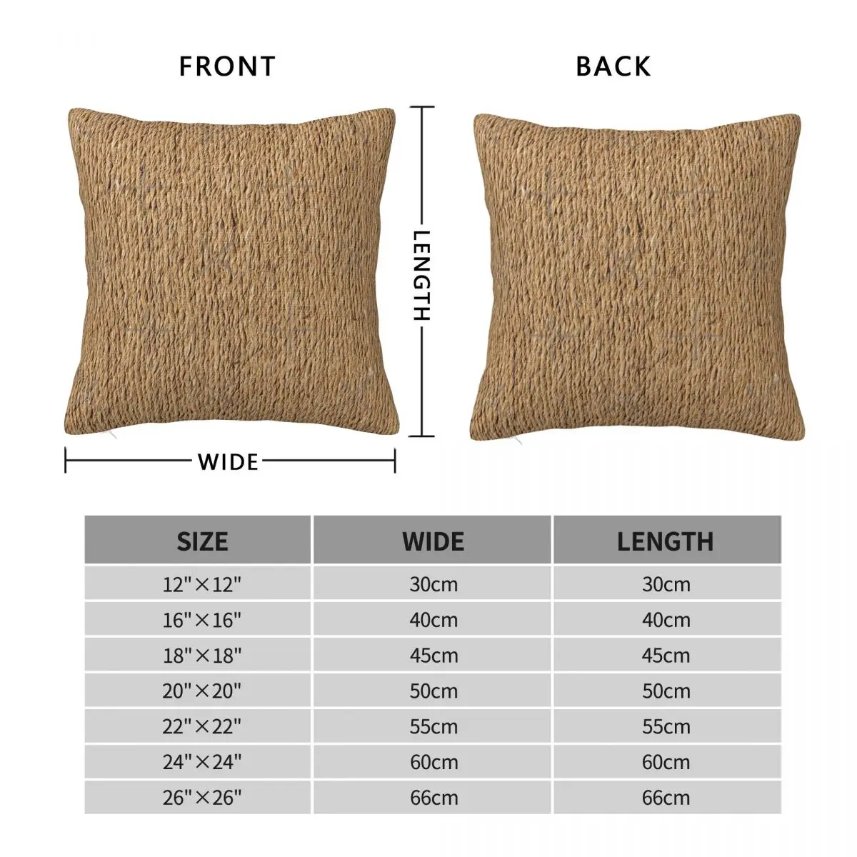 Rough Brown Jute Rope Background Texture A Pillow Case