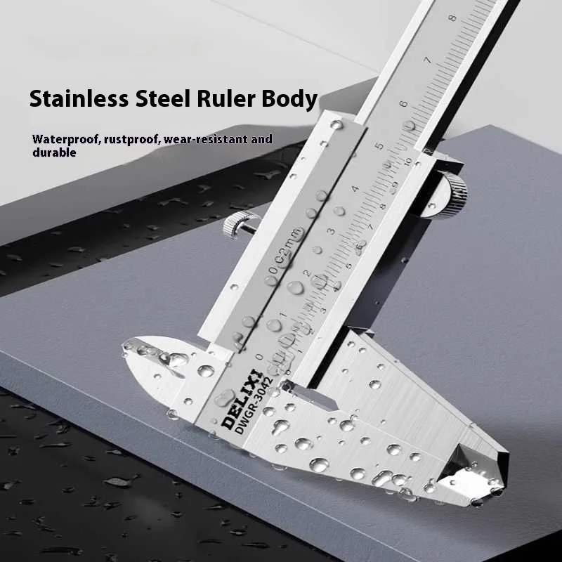 Internal and external groove calipers vernier calipers household high-precision industrial-grade metric imperial double scale ca