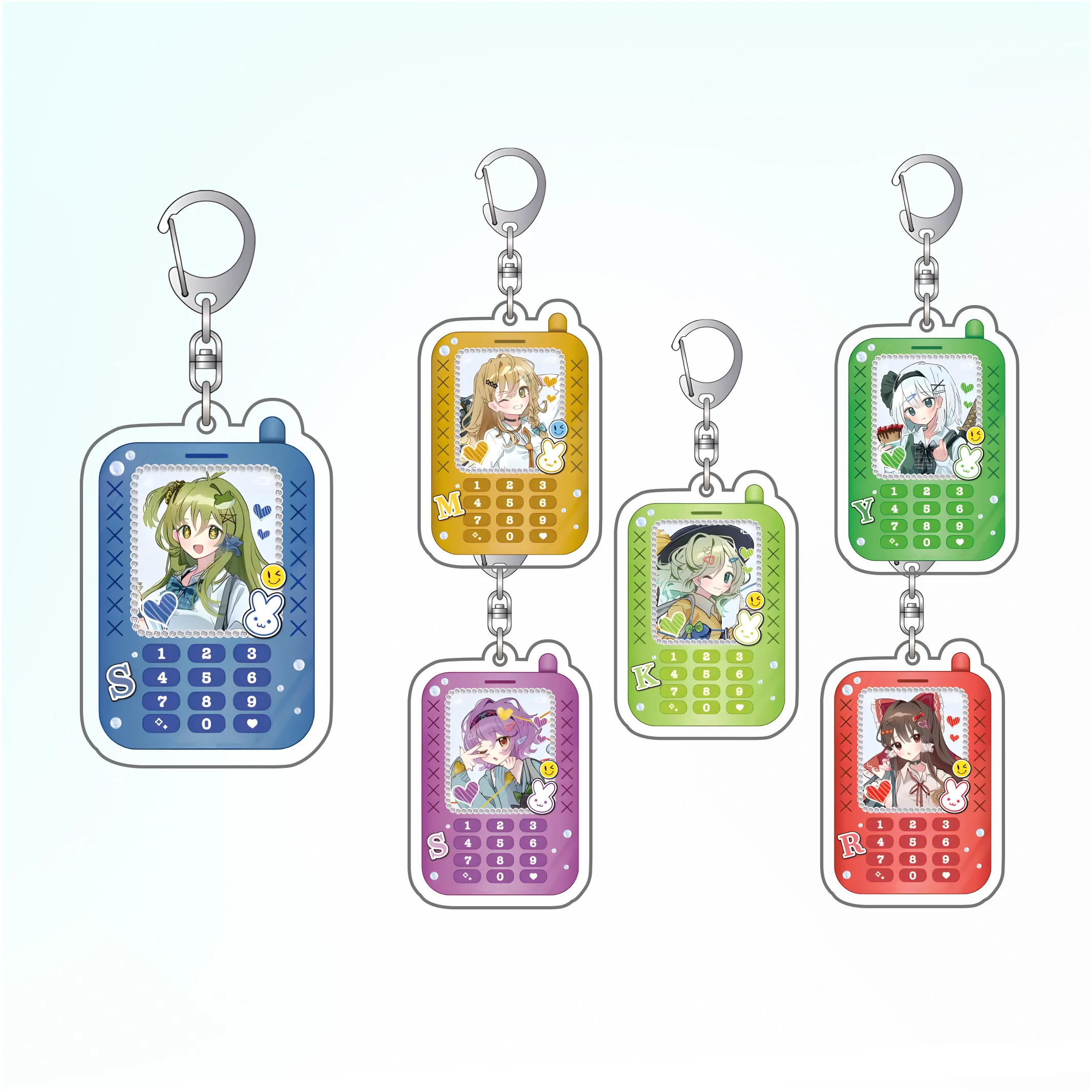 Touhou Project!Reimu /Kirisame 6CM High Transparency Double-Sided Printed Acrylic keychain Bag charm Gifts