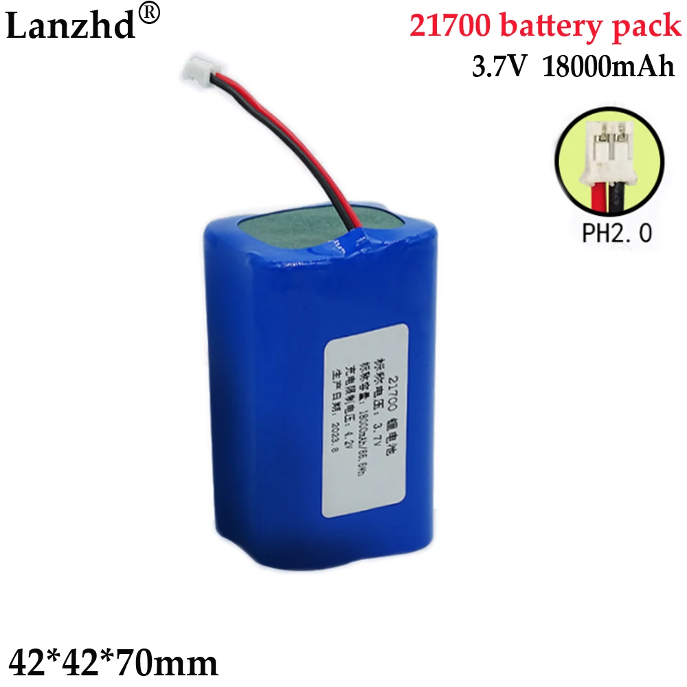 

100% NEW 21700 4P1S 3.7V lithium battery For lamp lighting monitoring boat solar lamp medical instrument Batteries 18000mA