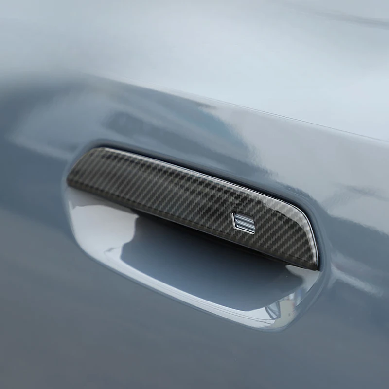 

For BMW 2024-2025 525Li 530Li i5 Carbon Fibre Car Outer Door Bowl Handle Cover Decoration Car Accessories