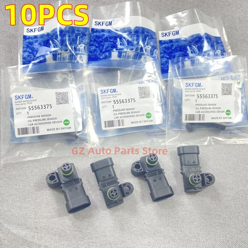 10 Uds 55563375 Sensor MAP de presión absoluta del colector para Buick Lacrosse Regal Excelle GL8 para Chevrolet Cruze Malibu Sail