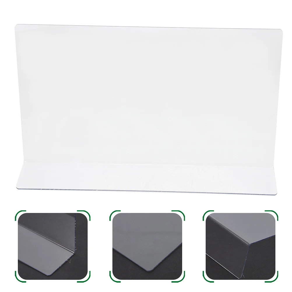 

10Pcs L Shaped Shelf Divider Transparent Closet Organizer for Books Documents Media Accessories Cabinet Storage Solutions