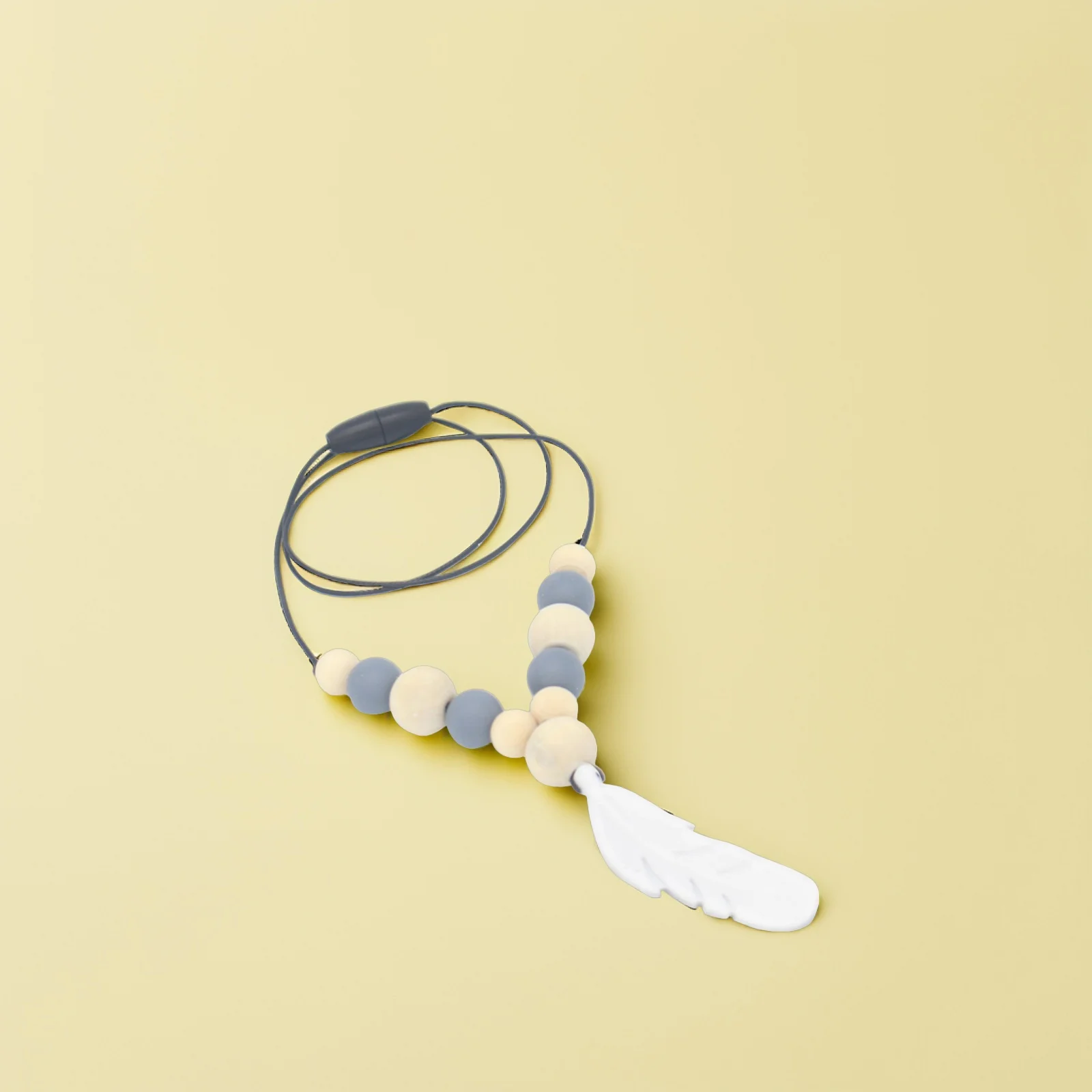 عضاضة الطفل مضغ سيليكون التمريض قلادة رمادي لينة التسنين الإغاثة للرضع مهديء هدية آمنة غير سامة اللثة