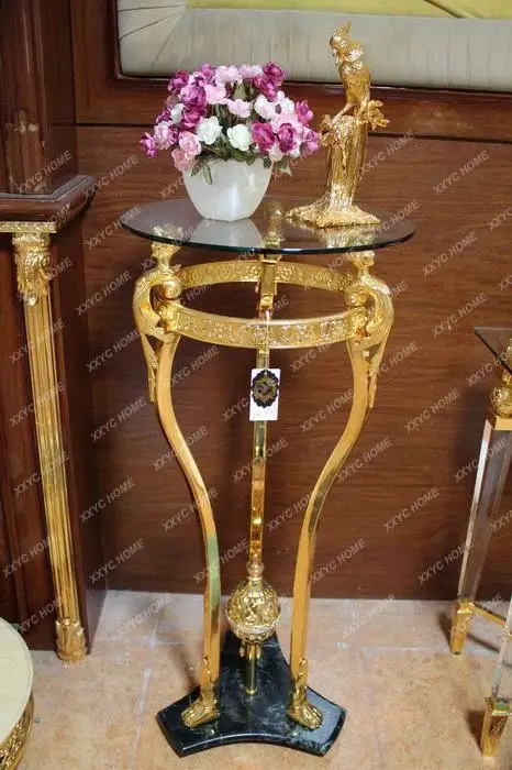 Fashion flower stand  flower stand art high-end gold-plated home decoration gold business gift wedding housewarming
