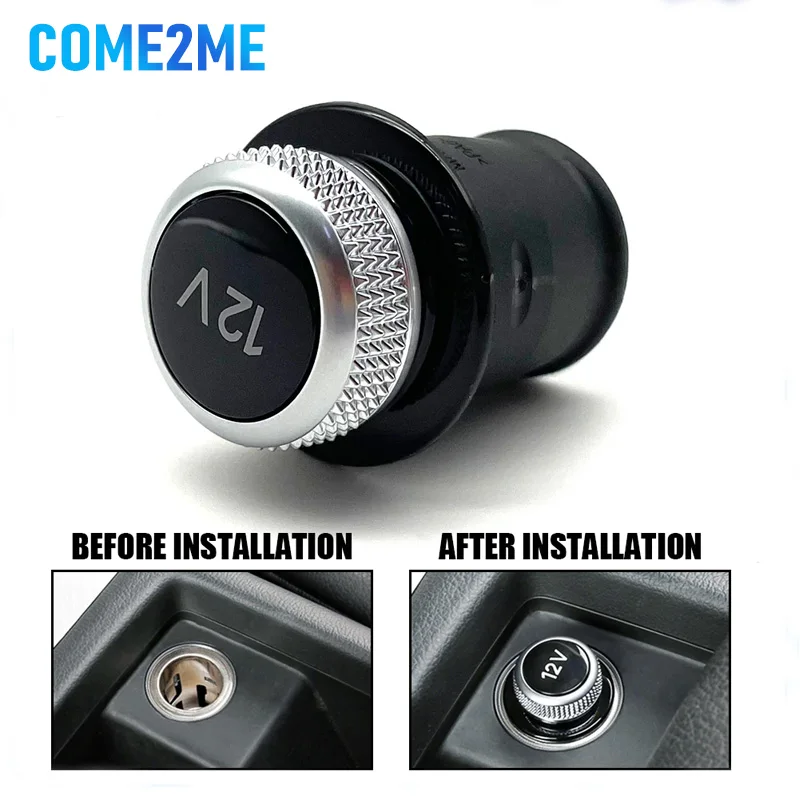 Car Charger Head Decorative Cover 12V Power Plug For Audi A3 A4 A5 A6 A7 A8 Q3 Q5 Q7 Volkswagen