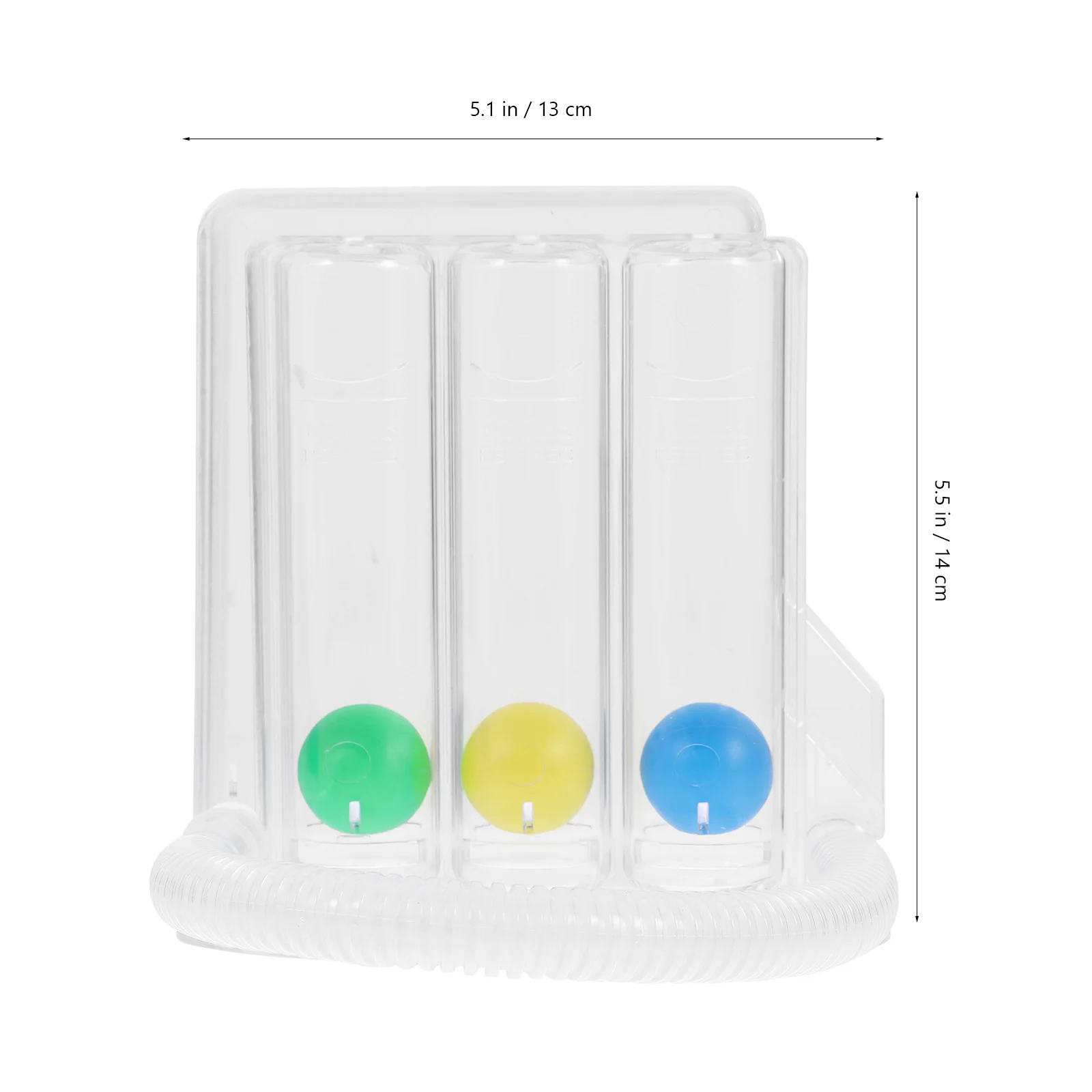 Respiratory Muscle Trainer Lung Capacity Vital Breathing Incentive Espirometer Three-ball Apparatus Function Rehabilitation