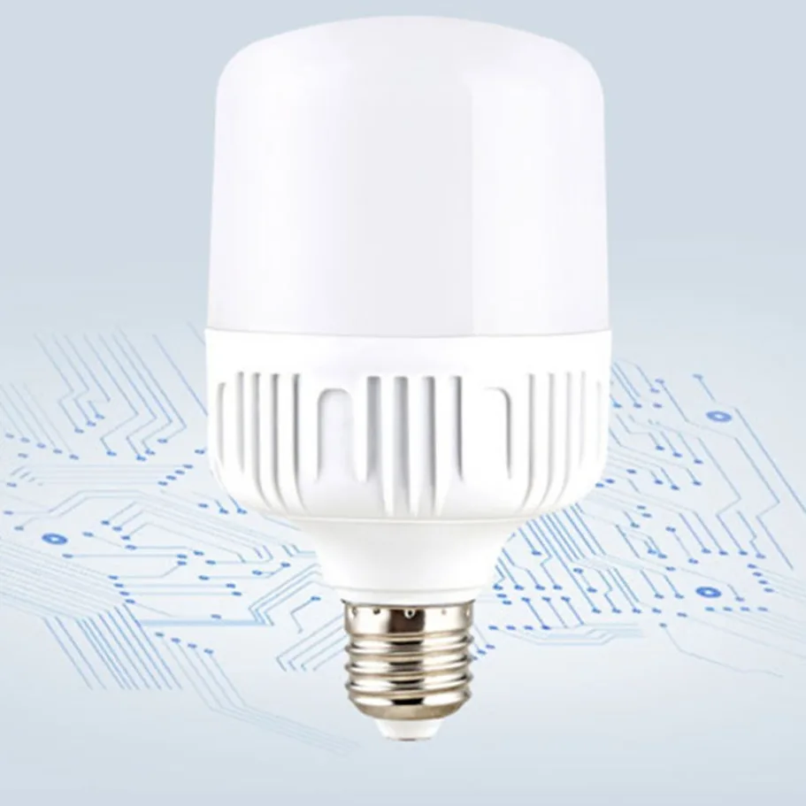 100W E27 LED Screw Mouth Light 220V Non Flickering High Brightness White Light Eye Protection High Heat Dissipation Light Bulb