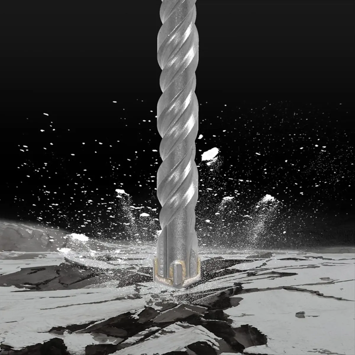 

Надежный набор ударных сверл SDS Plus с 10 шт., твердосплавные ударные сверла от 5 мм до 12 мм, простые в использовании для камня, бетона