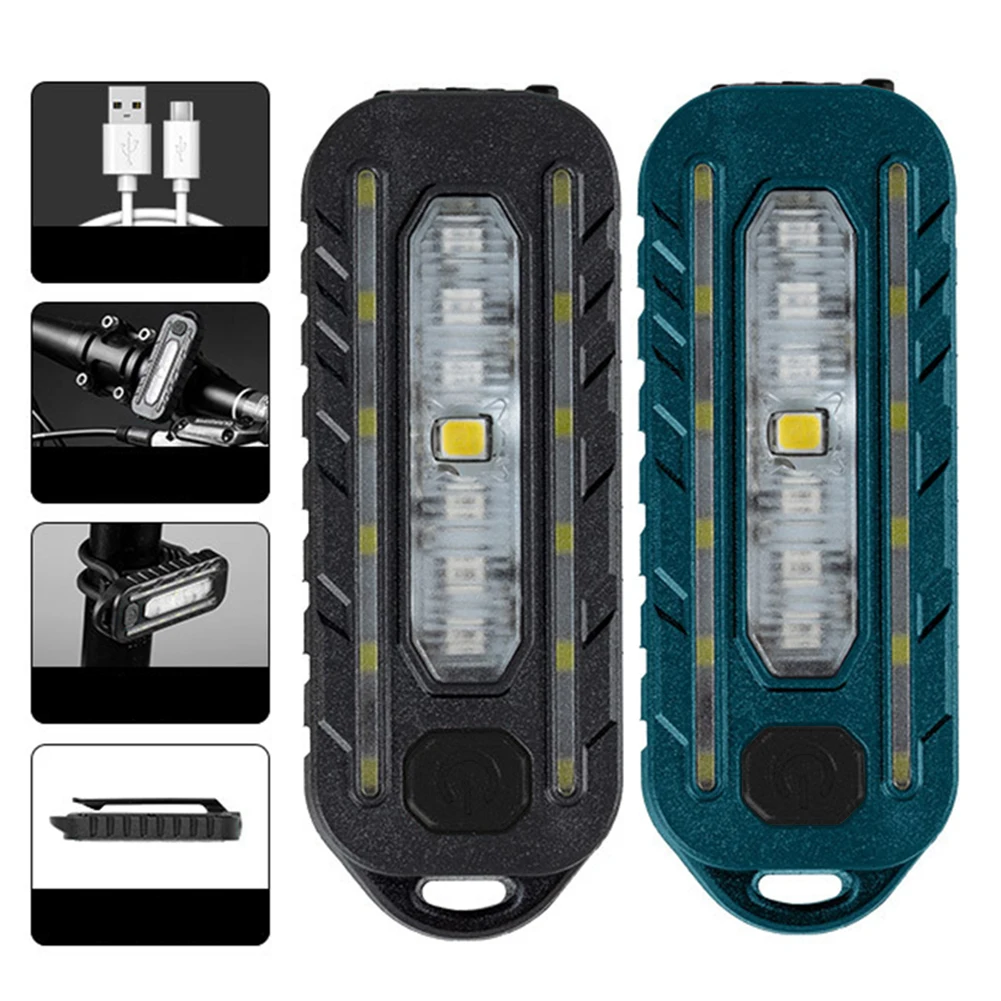 

Задний фонарь для велосипеда, водонепроницаемый перезаряжаемый, 5-уровневая регулируемая лампа, велосипедное оборудование, многоцелевой уличный сигнальный светильник