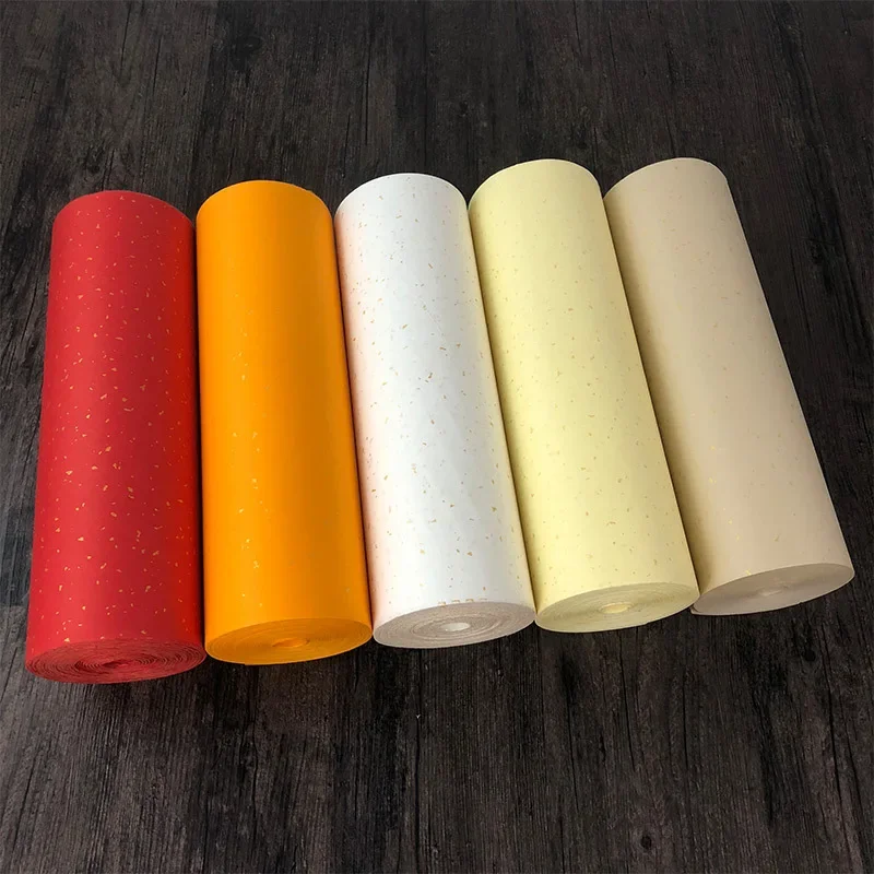 لفة ورق الخط الصيني الياباني نصف ورق شوان الخام ورق الكتابة ماوبيان سومي بدون شبكات من الخيزران