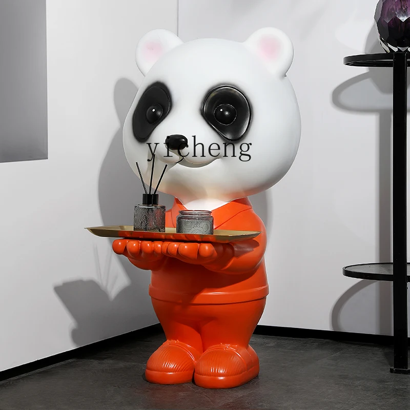 

ZK giant panda floor ornament cute living room sofa TV cabinet next to creative home decoration