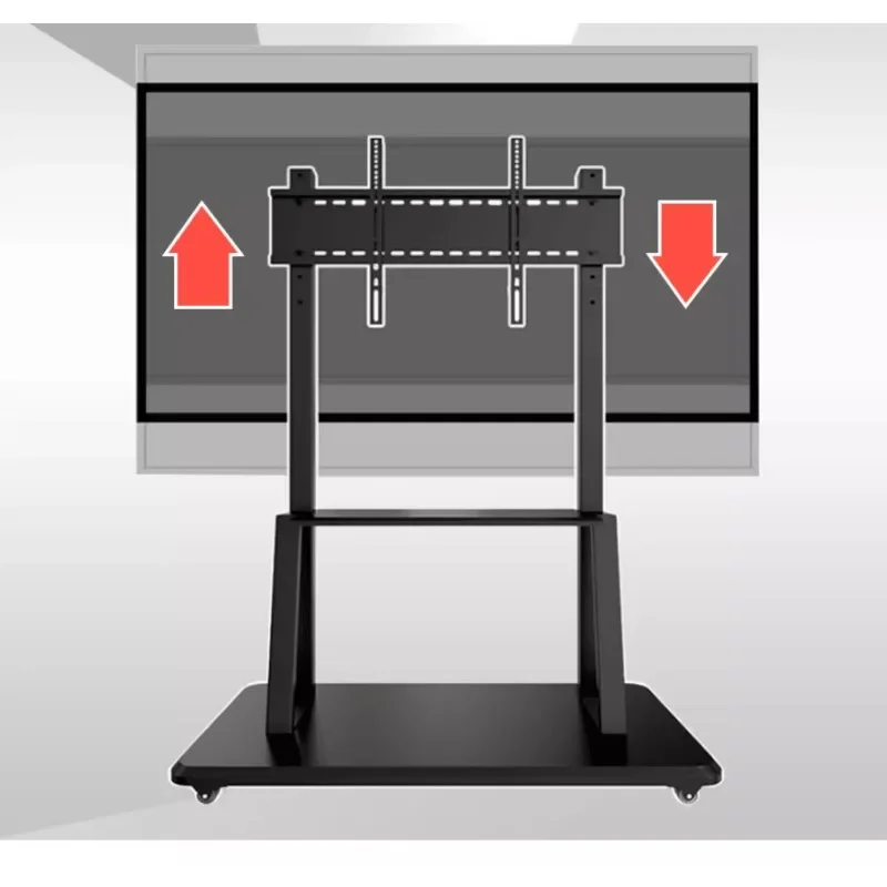 Universal LCD TV Mobile Bracket Kindergarten Teaching Live Conference All-in-One Machine Hanger with Wheel Floor Cart