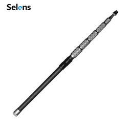 Selens Microphone Boom Arm Portable Mic Boom Pole Extendable Handheld Mic Arm Microphone Holder for Sound Recording Video Broad