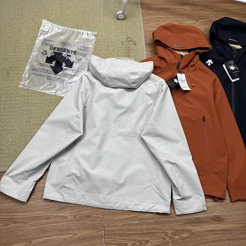 Ultra-thin windproof and water-repellent men's jacket stand collar long sleeve jacket 2026 autumn fashion new style DESCENTE