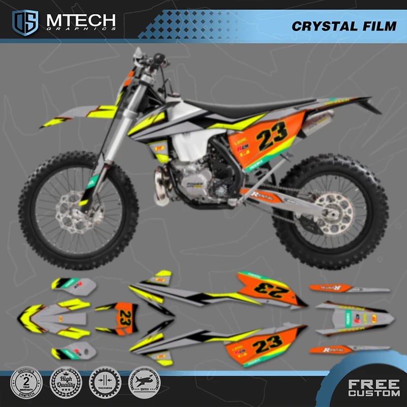 DSMTECH Graphics Decals Stickers Kit For KTM 125 250 350 450 500 SX SXF XC XCF 2016 2017 2018 EXC EXCF XCW 2017 2018 2019 006