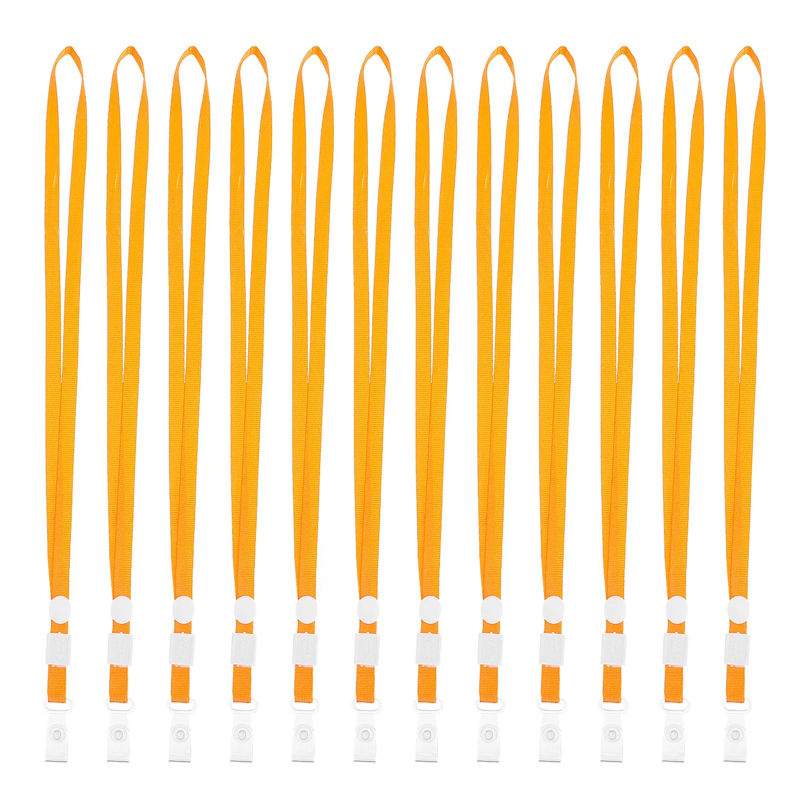 

50Pcs Certificate Lanyards Reliable Comfortable Flexible Hanging Rope for Work Cards Badge Holder Office Student