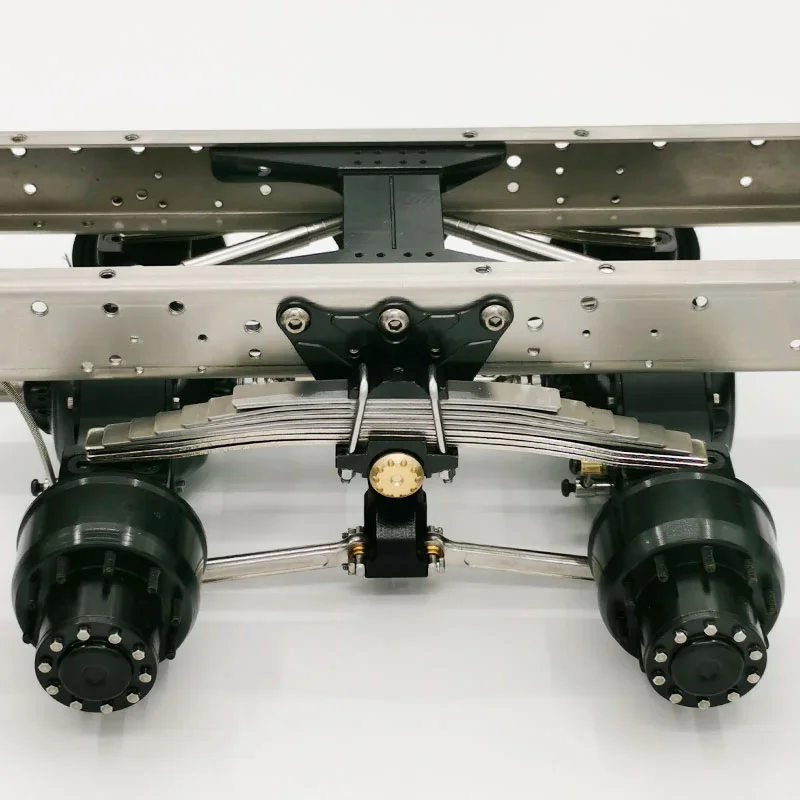 Metal Rear Spring Shock-absorbing Kit for 1/14 RC Truck Tamiya SCANIA 770S R620 VOLVO Arocs MAN TGX Car Accessories