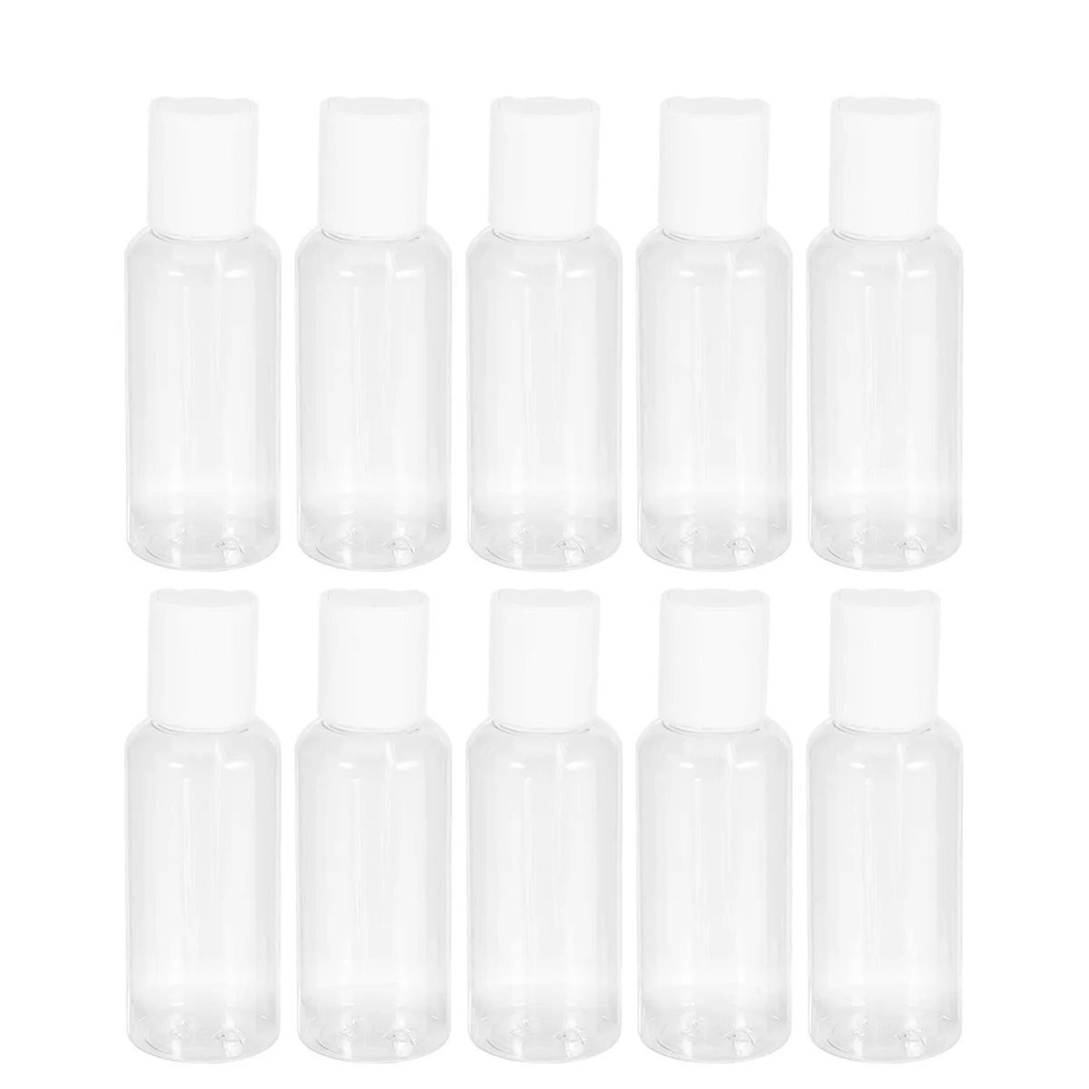 10 個 50 ミリリットル詰め替えボトル耐久性のあるペット素材旅行ビジネススポーツアウトドア活動旅行ボトル