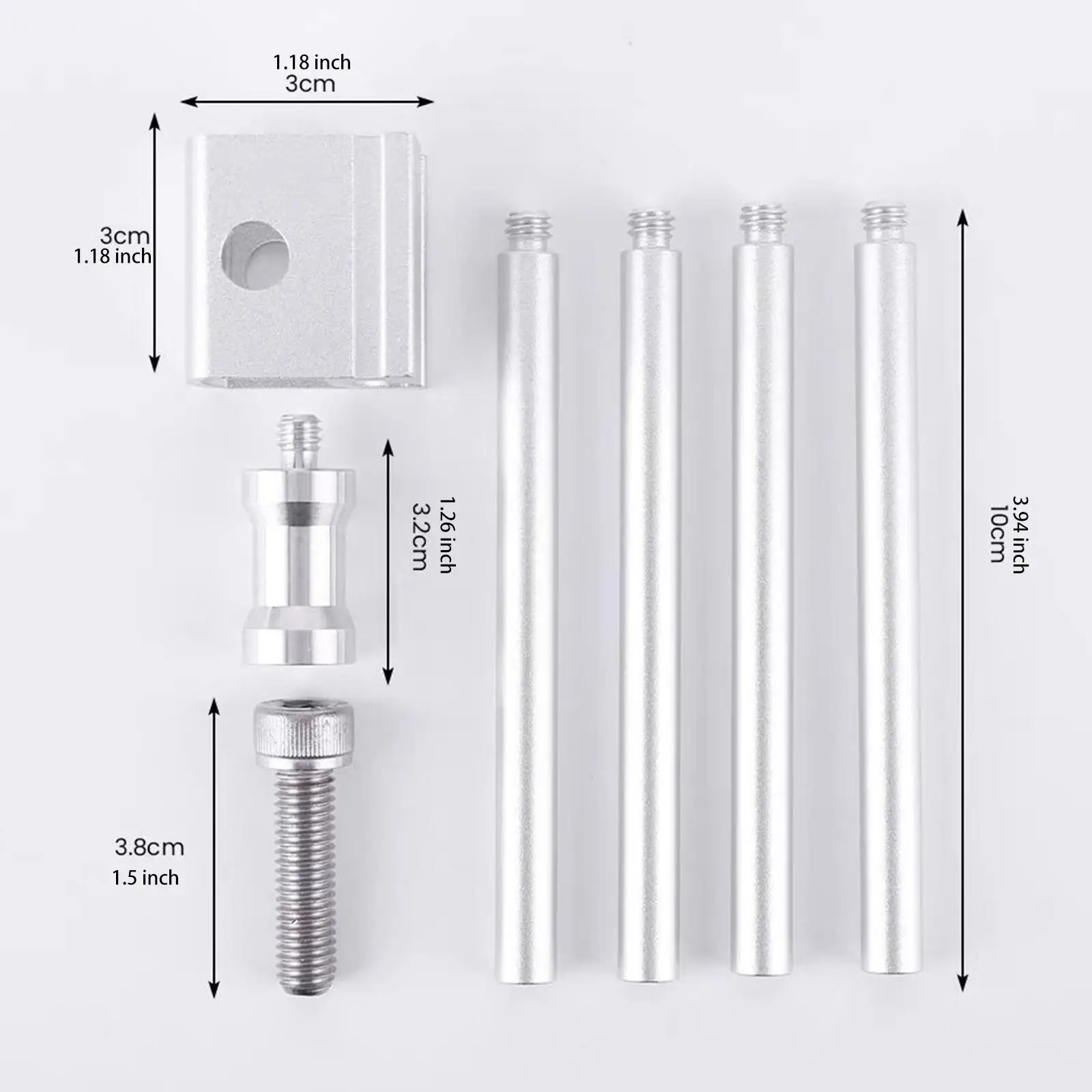 Outdoor Camping Light Stand with Sliding Buckle Aluminum Alloy Lantern Rack for Led Camping Lighting